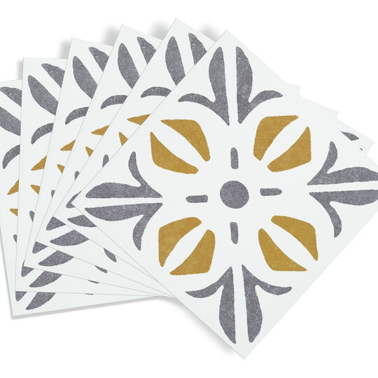 selbstklebende Wandfliesen Wall Tiles Cubia gold (6er Set) image number null